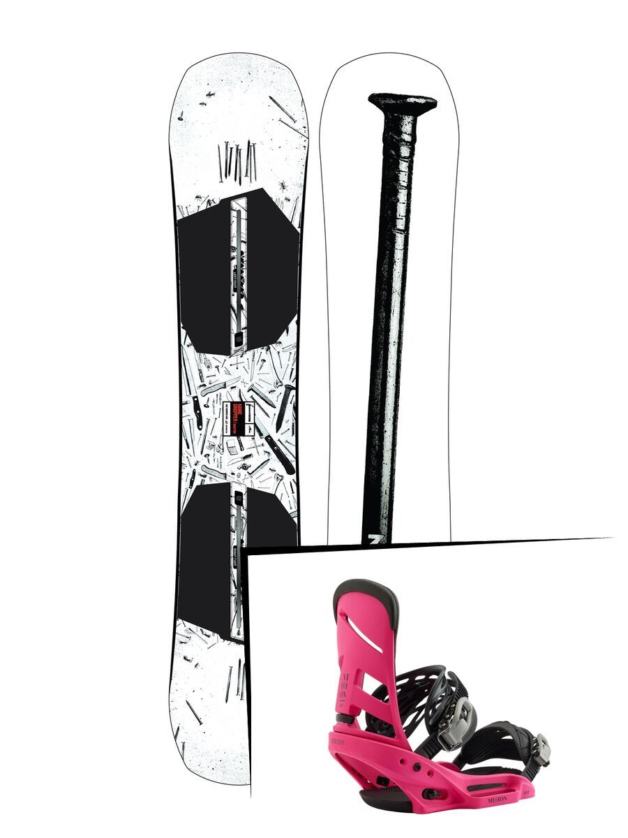 Set: Burton Name Dropper 2019 + Burton Mission EST pink - Bild 1