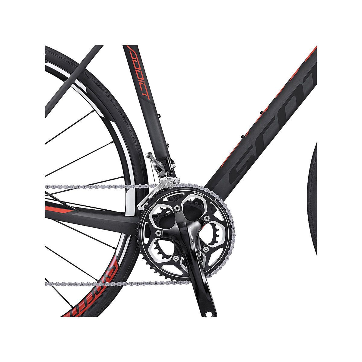 Scott Addict 20 Disc, black/anthracite/red - Bild 4
