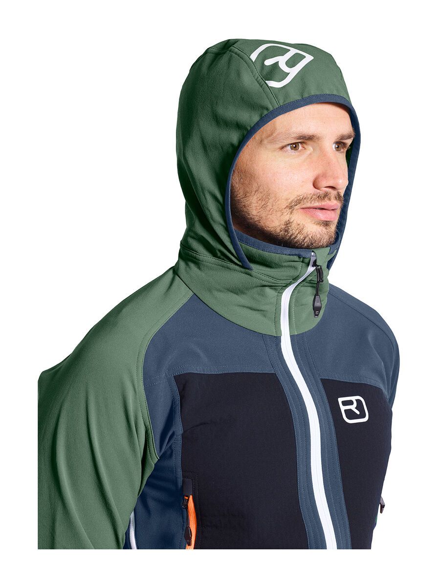 Ortovox Merino Naturtec Light Col Becchei Jacket M, blue lake - Bild 4