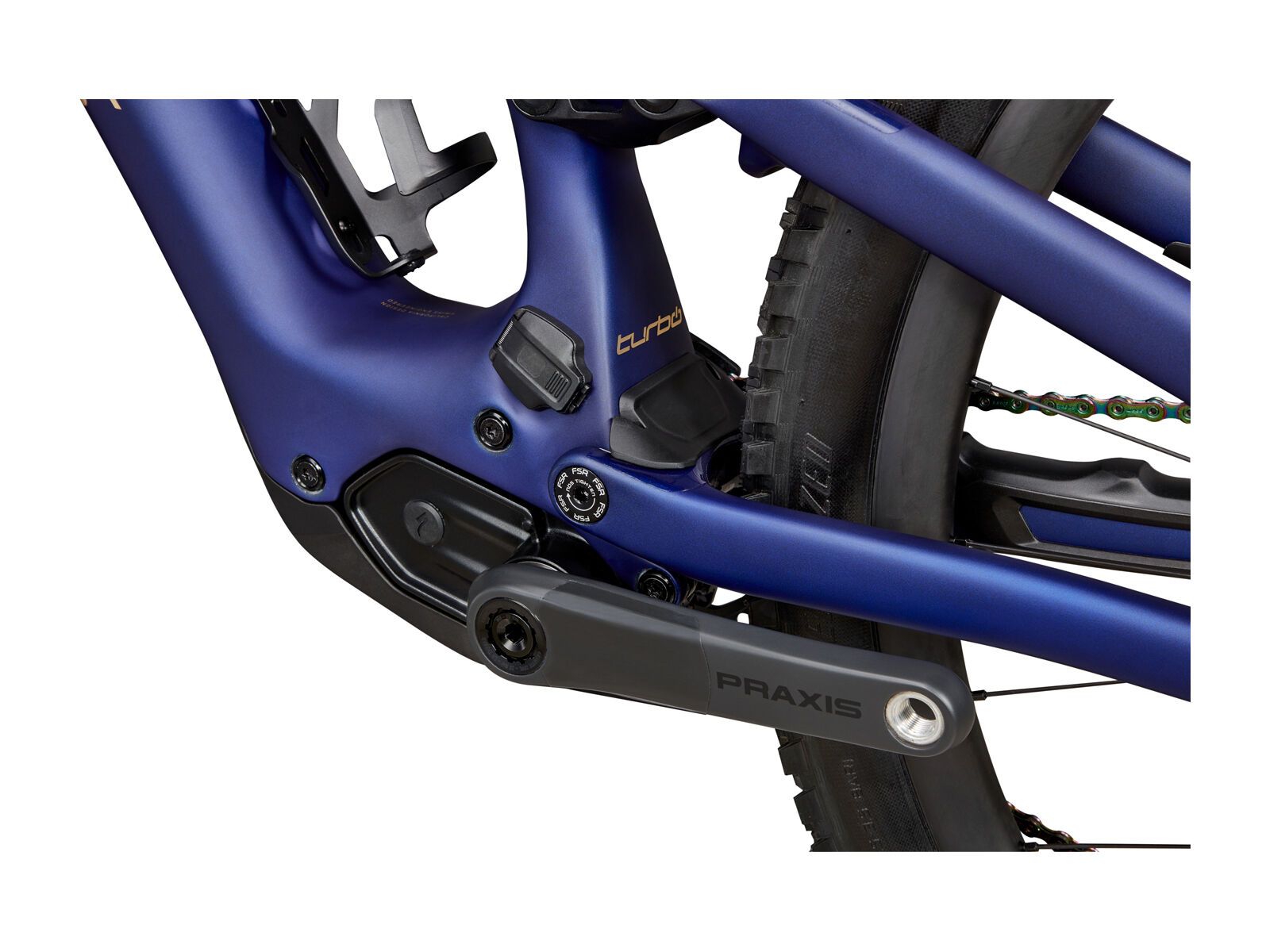 Specialized S-Works Turbo Levo SL Founder's Edition, spectraflair/blue tint/gold foil - Bild 8