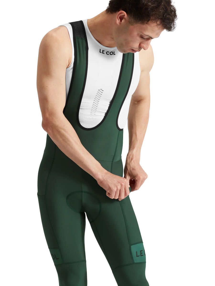 Le Col Sport Cargo Bib Tights, forest green/black - Bild 4