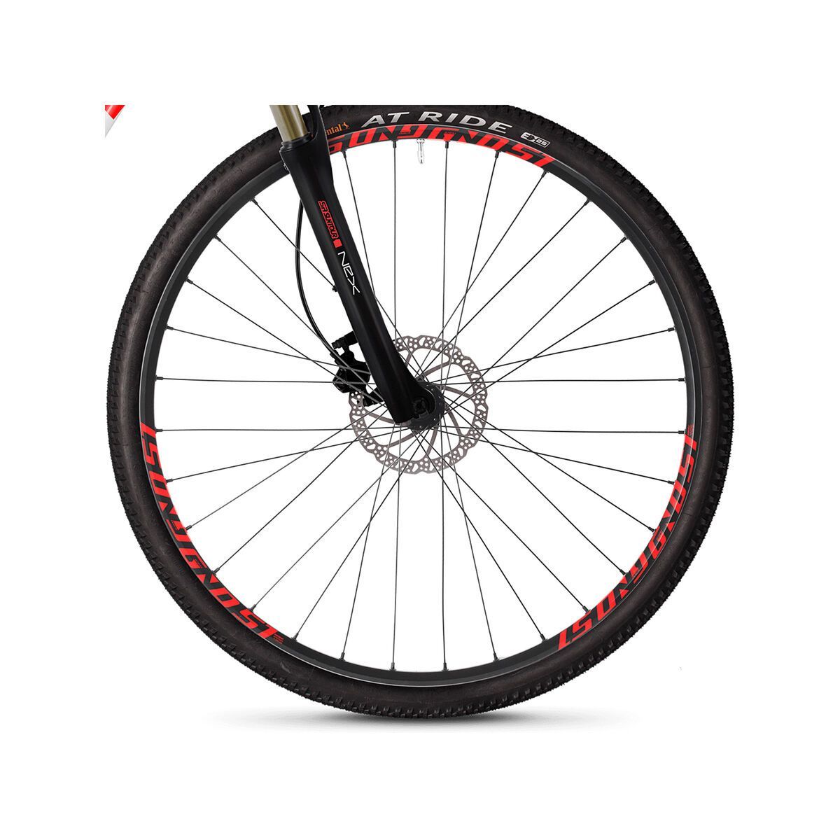 Ghost Square Cross 2.8 W AL, star white/jet black/fiery red - Bild 3