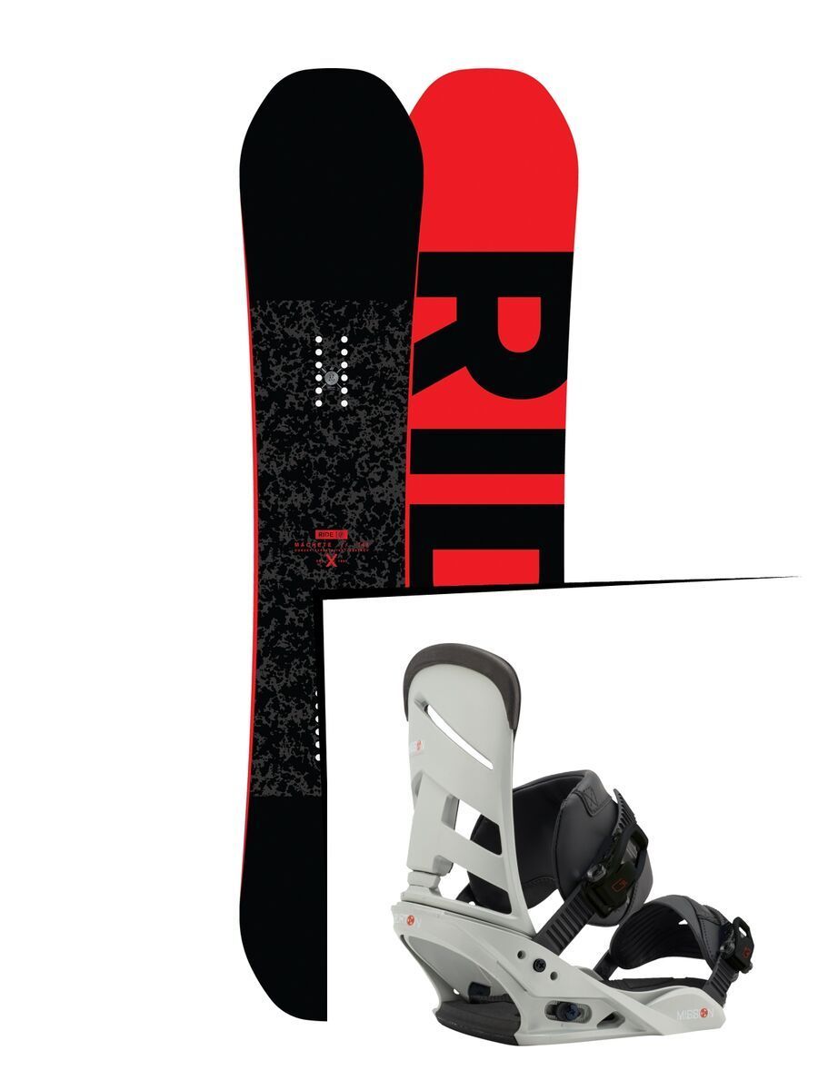 Set: Ride Machete 2017 + Burton Mission 2017, gnarly sheen - Snowboardset - Bild 1