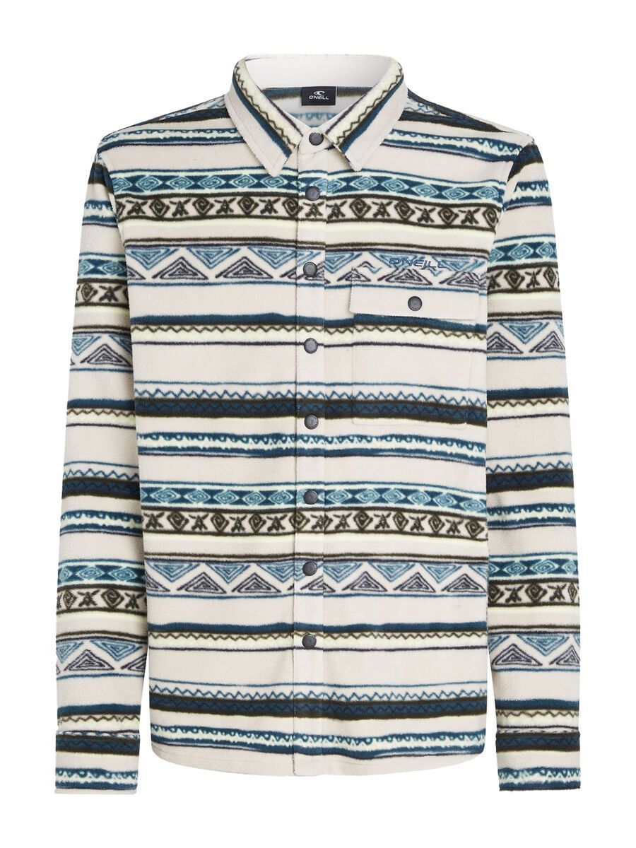 O’Neill Superfleece Shirt, grey ikat stripe - Bild 1