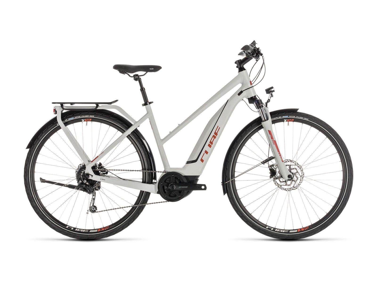 Cube Touring Hybrid 500 Trapeze, grey´n´orange - Bild 1
