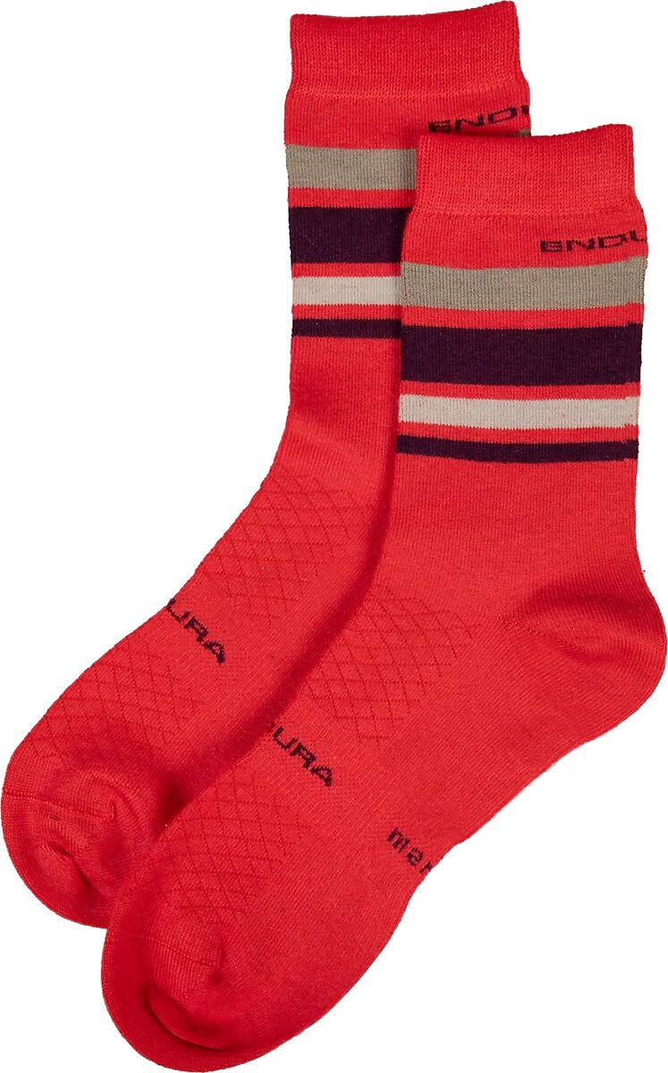 Endura Baabaa Merino Stripe Sock, pomegranate - Bild 3