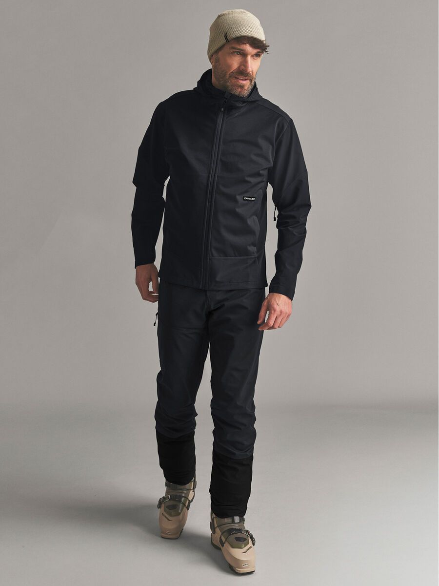Ortovox Ortler Softshell Plus Pants M, black raven - Bild 3
