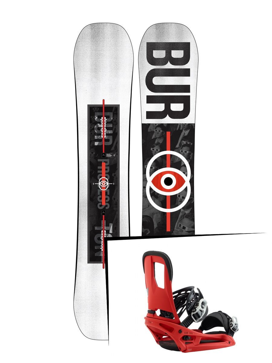 Set: Burton Process 2019 + Burton Cartel EST red - Bild 1