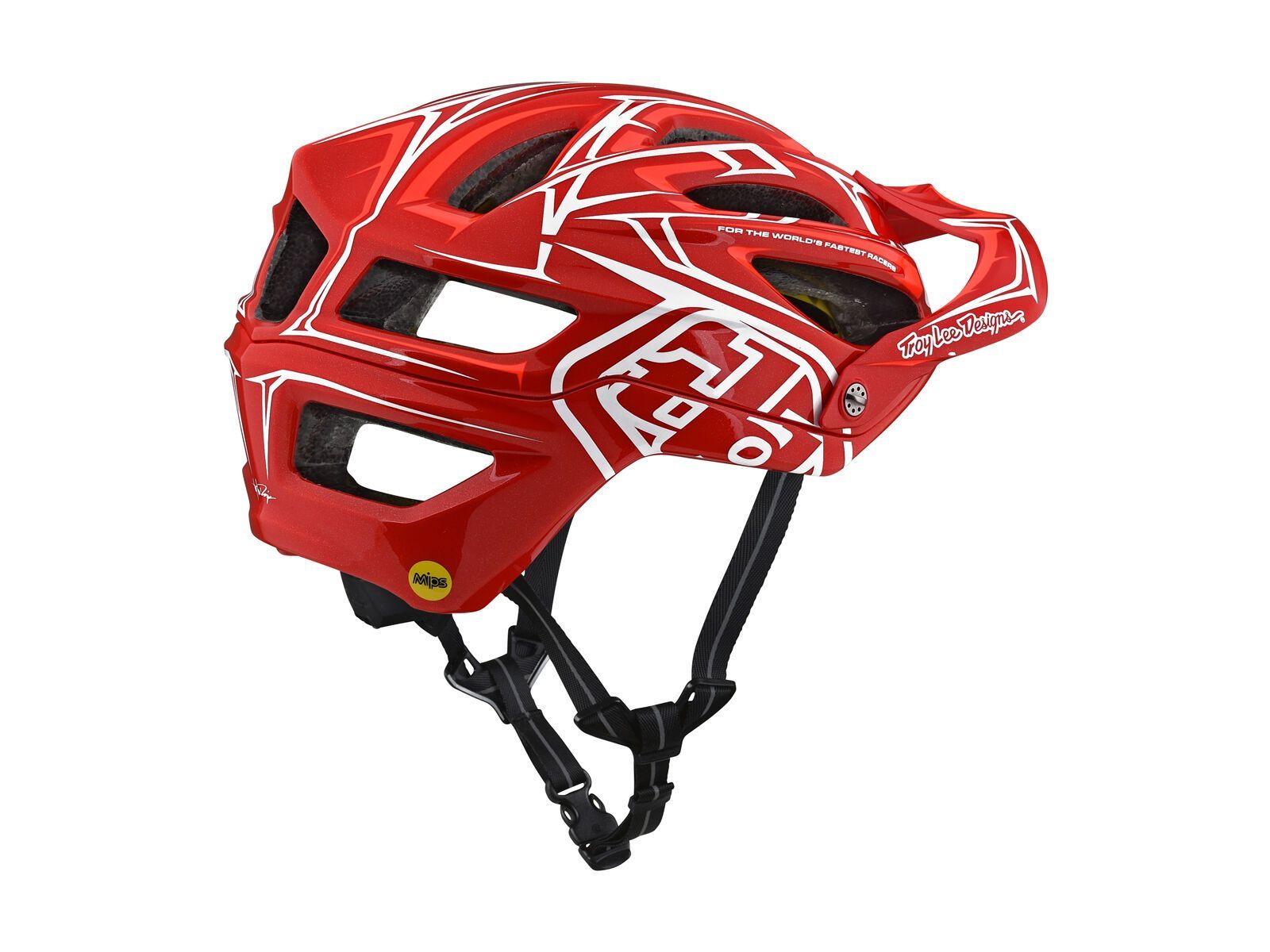 TroyLee Designs A2 Pinstripe 2 Helmet MIPS, red - Bild 3