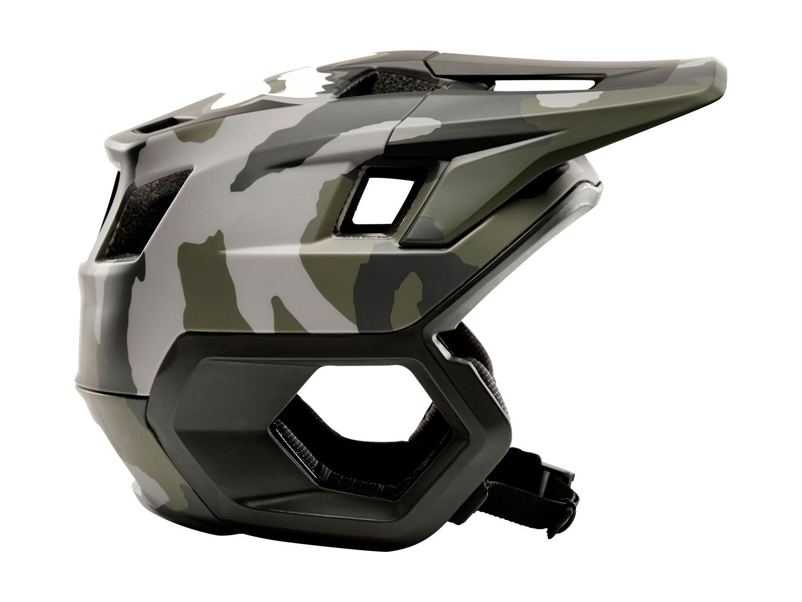 Fox Dropframe Helmet, black camo - Bild 6