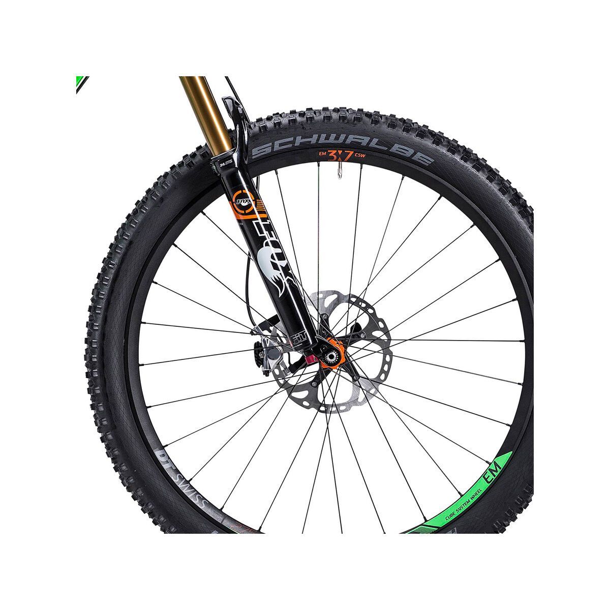 Cube Stereo Hybrid 140 HPA SL 27.5, green/orange - Bild 2