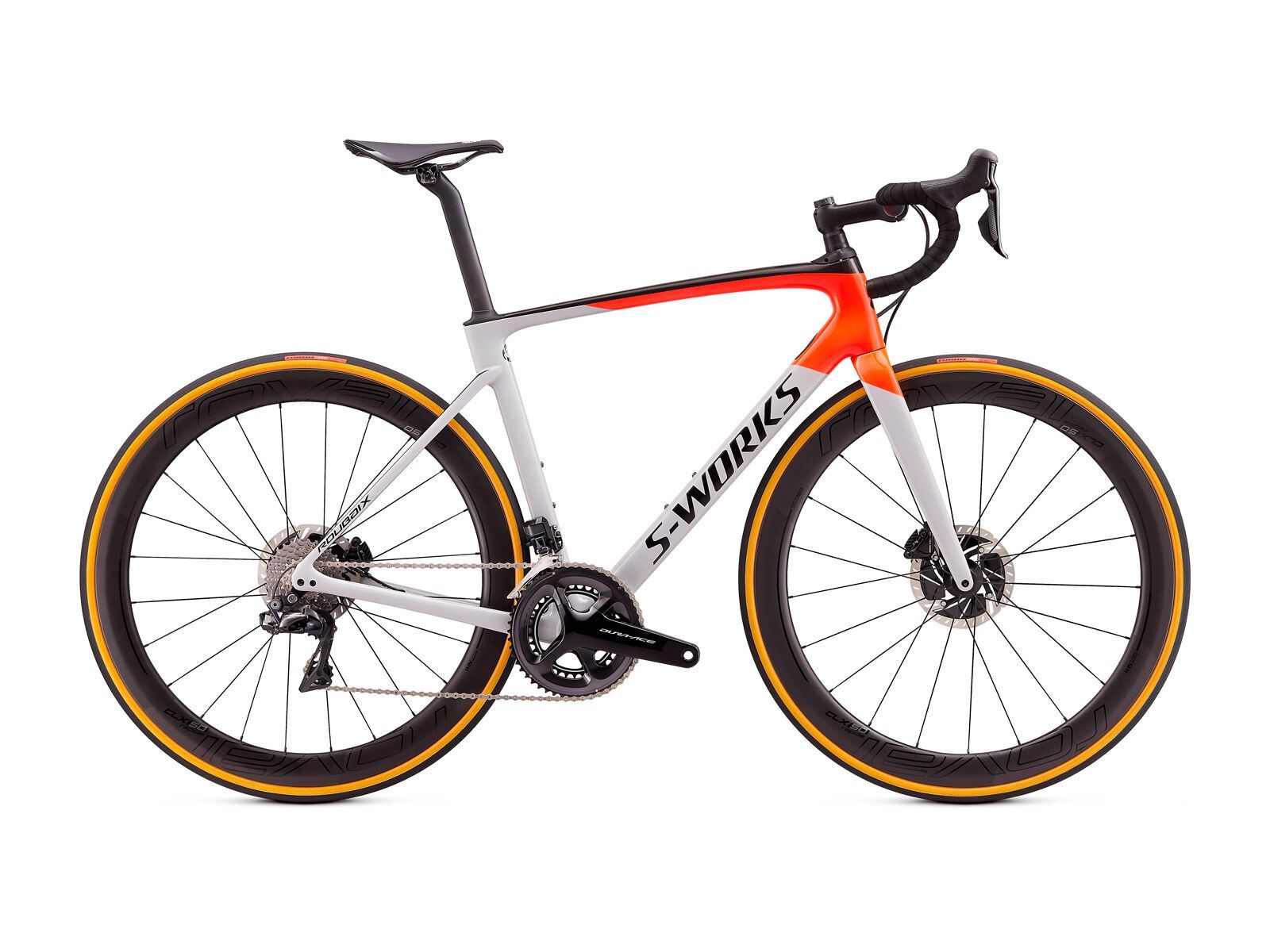 Specialized S-Works Roubaix Shimano Dura Ace Di2, gloss dove gray/rocket red/black - Bild 1