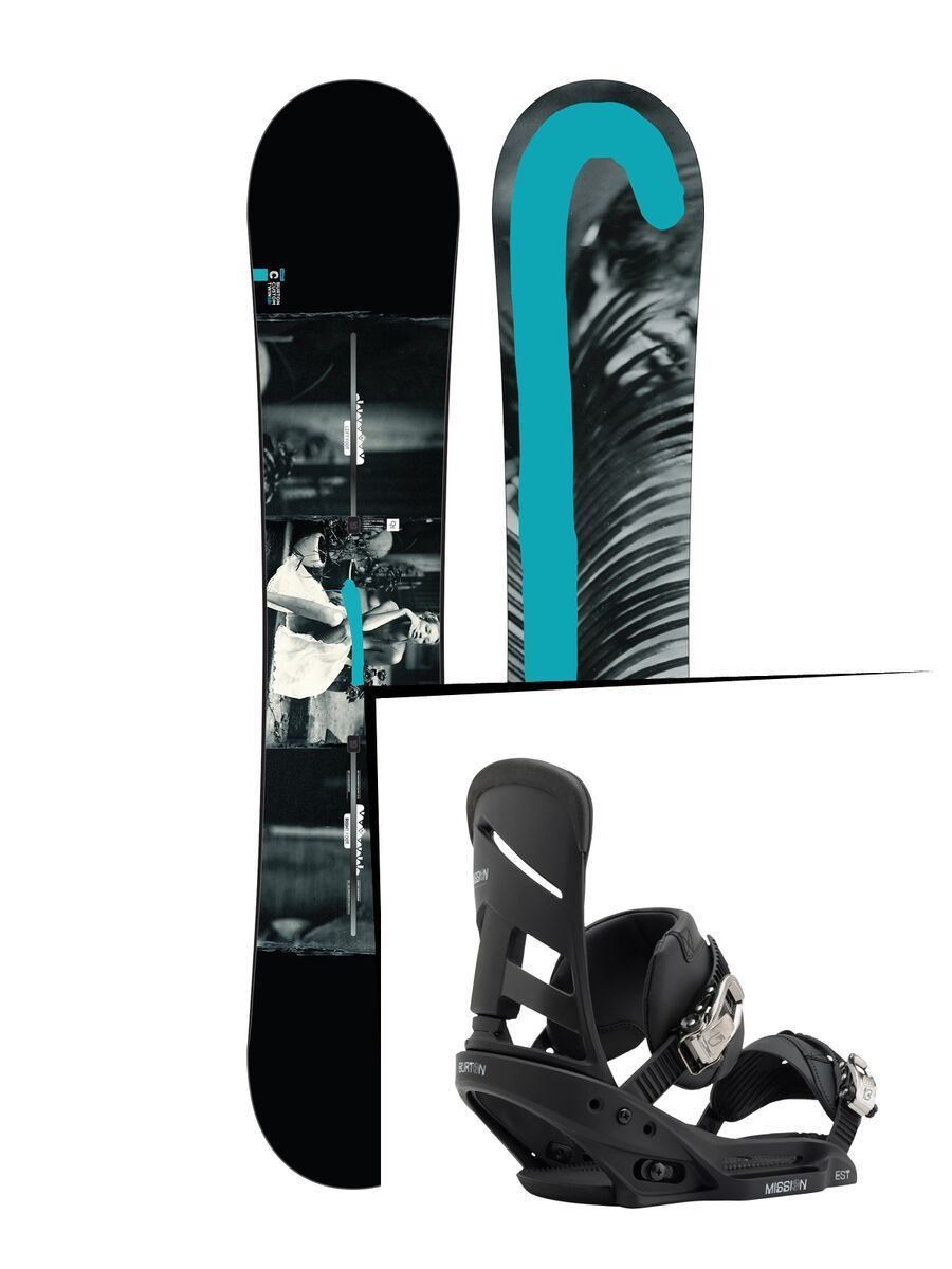 Set: Burton Custom Twin Flying V 2017 +  Mission EST (1712891S) - Bild 1