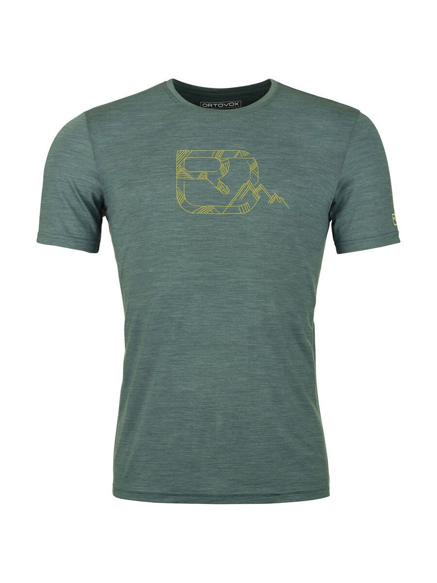 Ortovox 120 Merino Cool Tec MTN Logo TS M, dark pacific blend - Bild 1