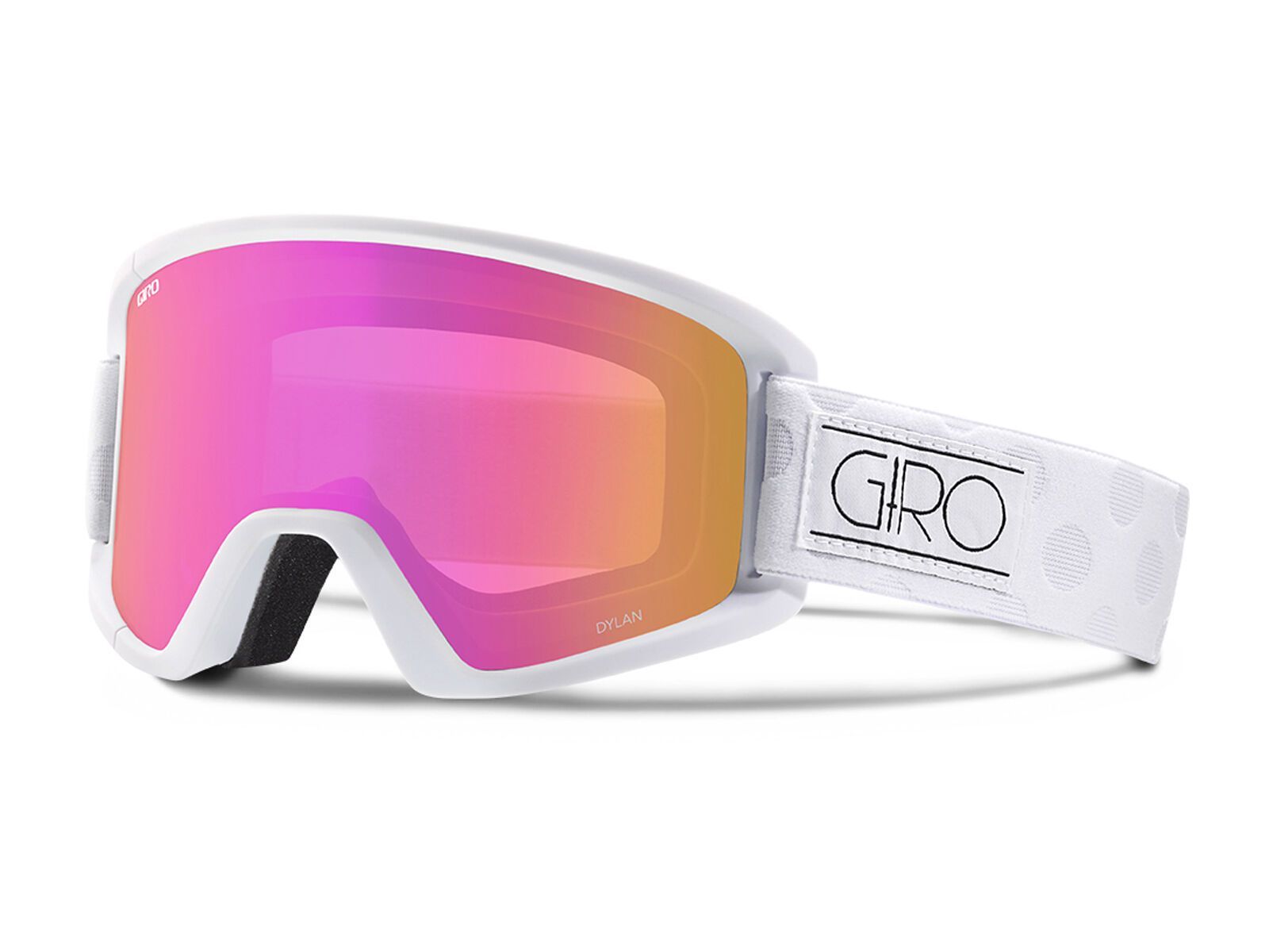 Giro Dylan inkl. Wechselscheibe, white tonal dots, amber pink/yellow - Bild 1