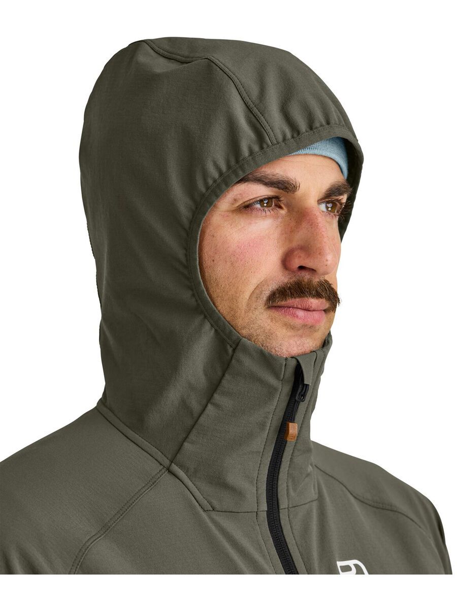 Ortovox Merino Airsolation Punta Berrino Hooded Jacket M, black raven - Bild 3