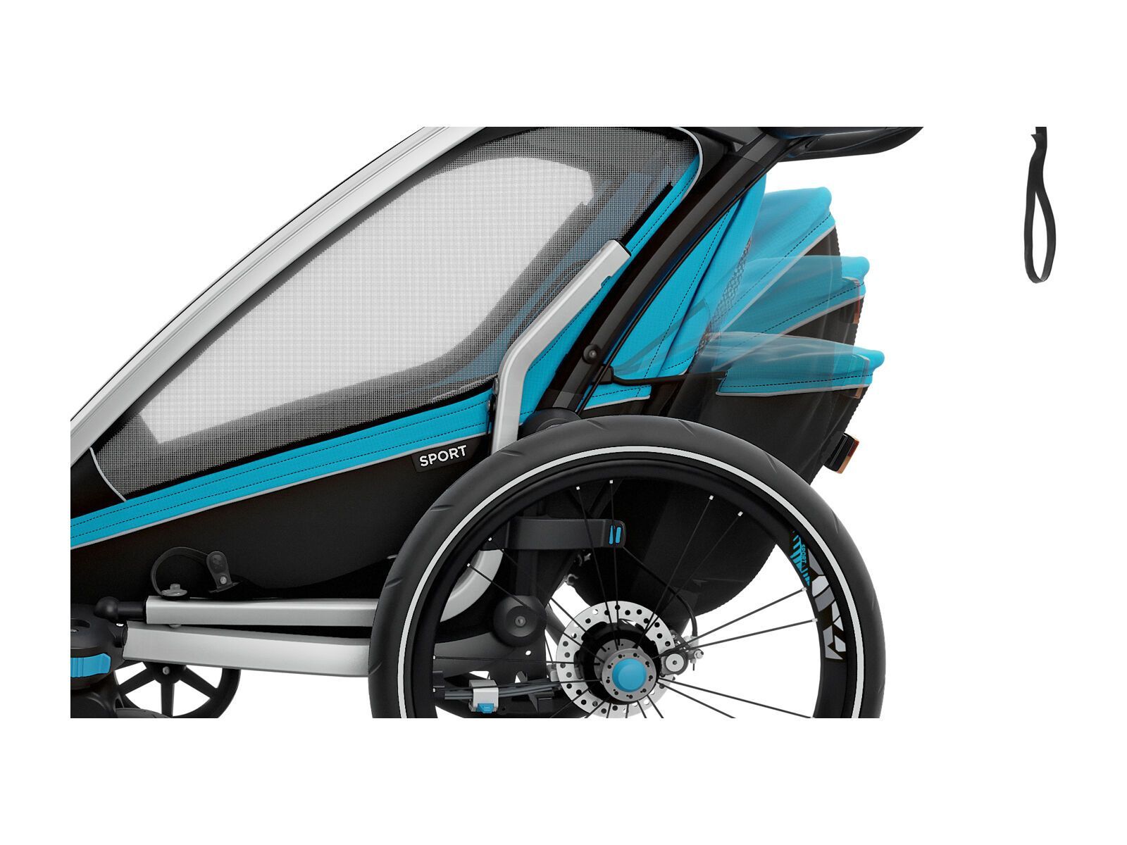 Thule Chariot Sport 1, thule blue/black - Bild 8