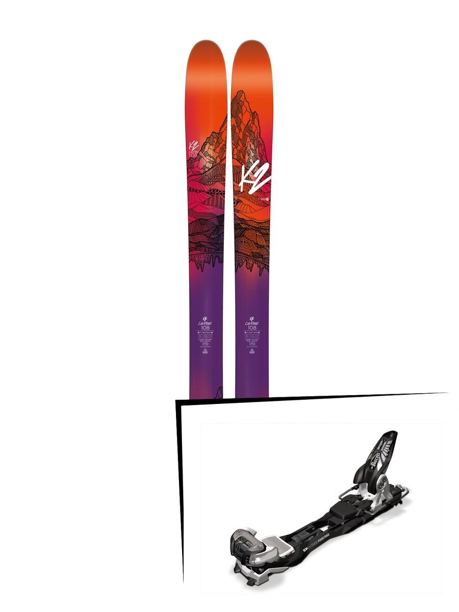 Set: K2 Luv Boat 108 2016 + Marker Baron EPF 13 110 mm, black/white/silver - Skiset - Bild 1