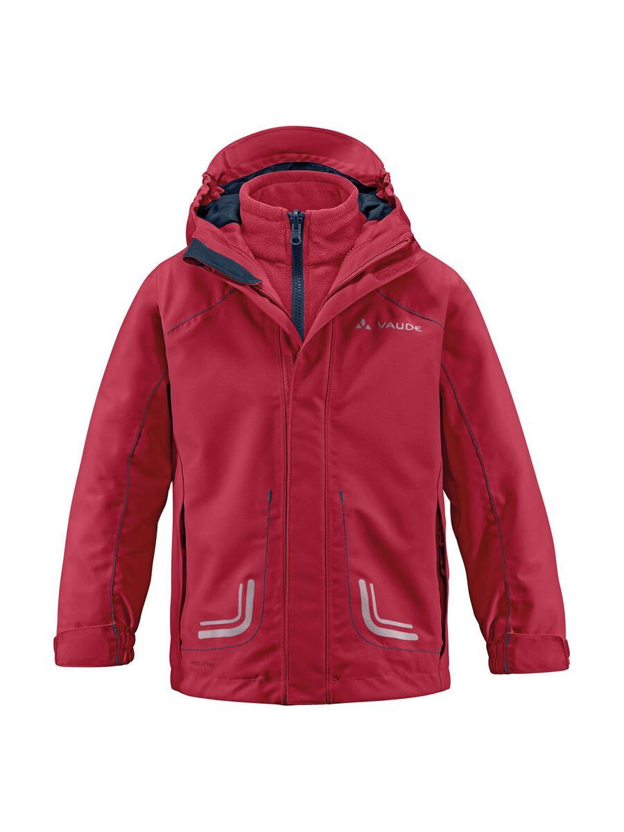 Vaude Kids Campfire 3in1 Jacket III, red - Bild 1