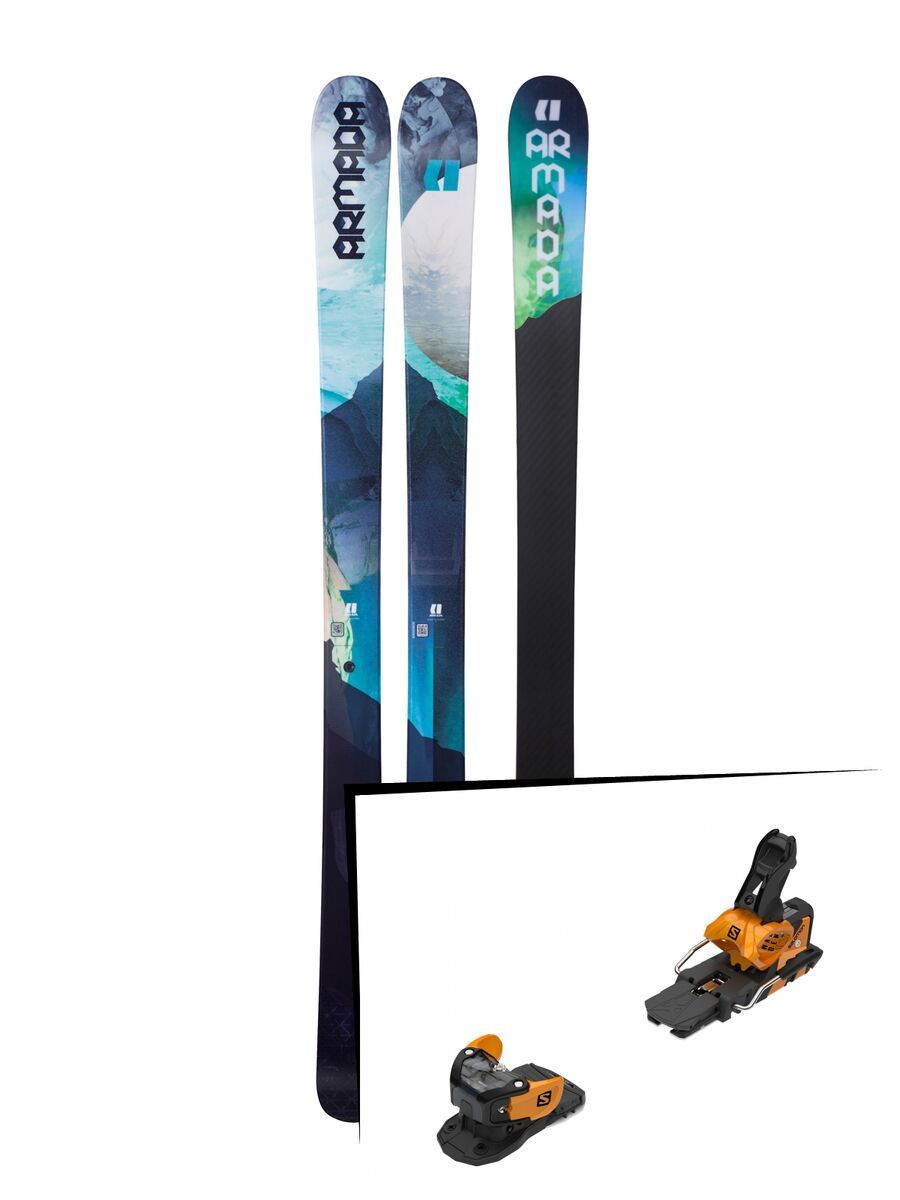 Set: Armada Victa 93 2018 + Salomon Warden MNC 13 saffron/black - Bild 1