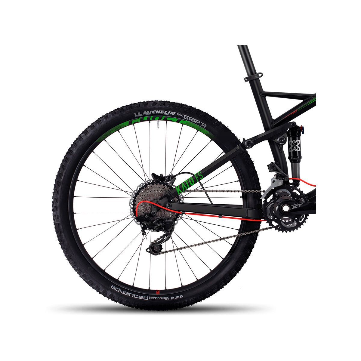 Ghost Kato FS 3 AL, night black/riot green/neon red - Bild 4