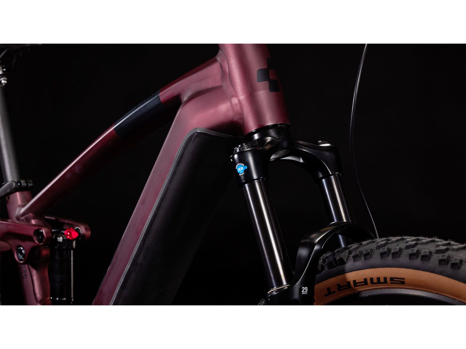 Cube Stereo Hybrid 120 One 750 27.5, rubyred´n´black - Bild 5