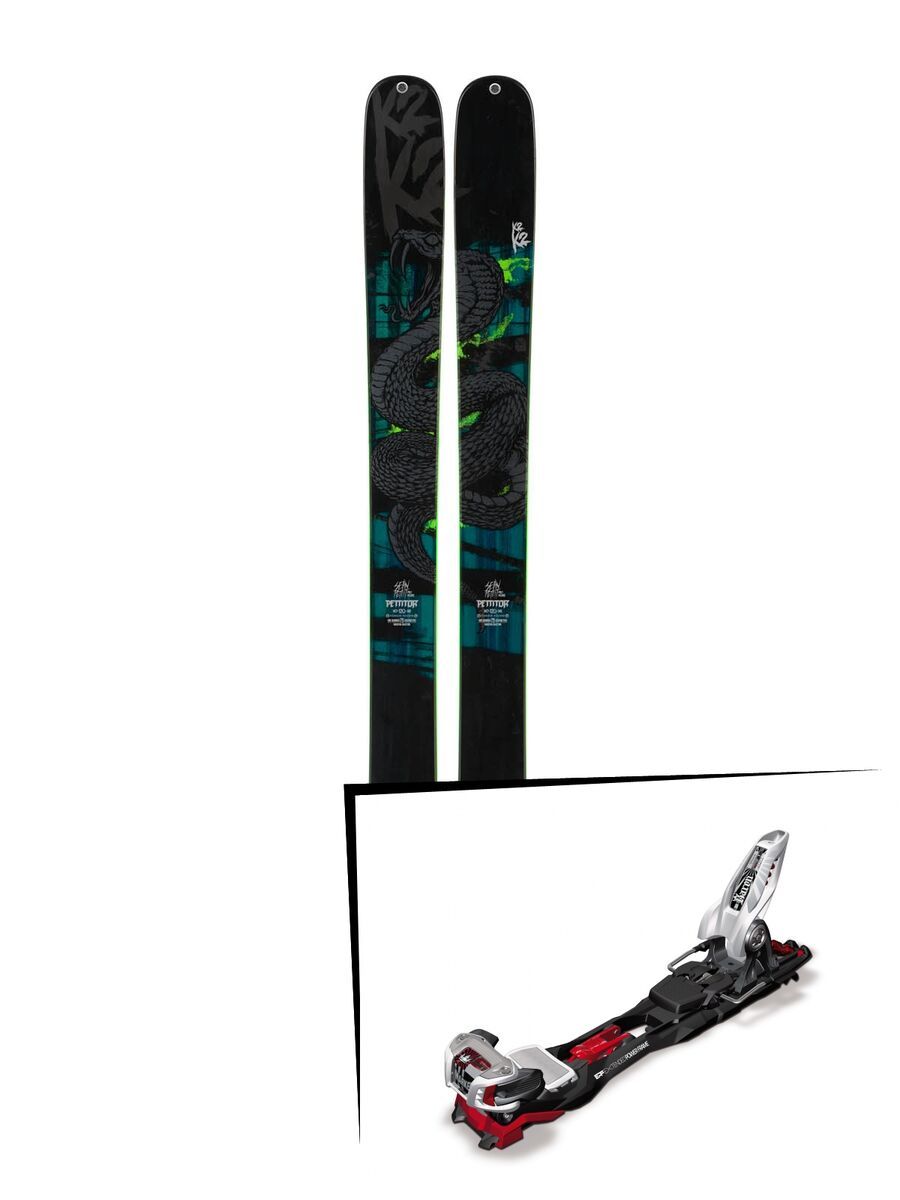 K2 SKI Set: Shreditor 120 (The Pettitor) 2014 + Marker Baron EPF 13, 136 mm - Bild 1