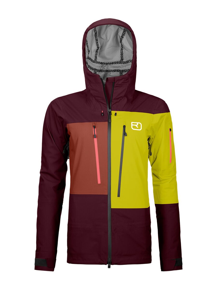 Ortovox 3L Deep Shell Jacket W, dark wine