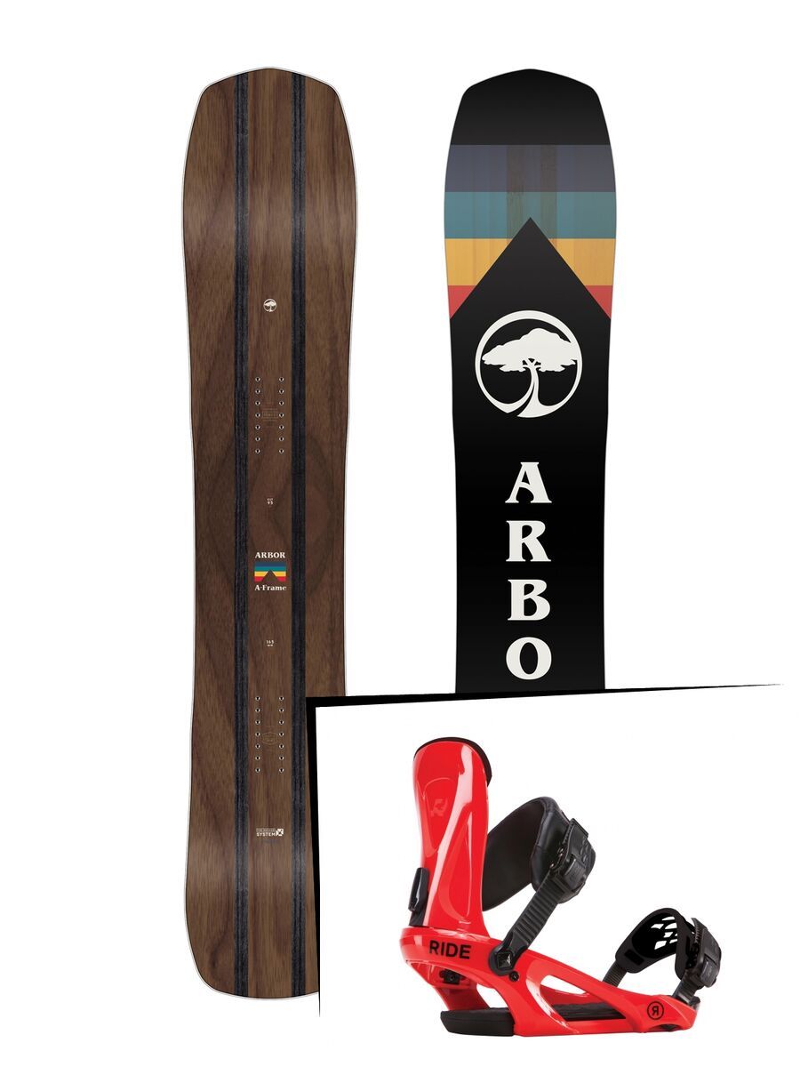 Set: Arbor A-Frame 2019 + Ride KX red - Bild 1