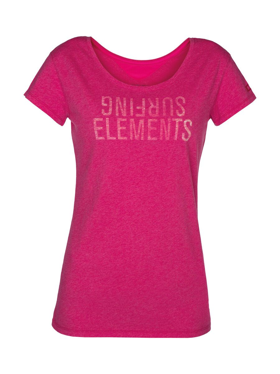 ION Tee SS Surfing Elements Womens, fig melange - Bild 1