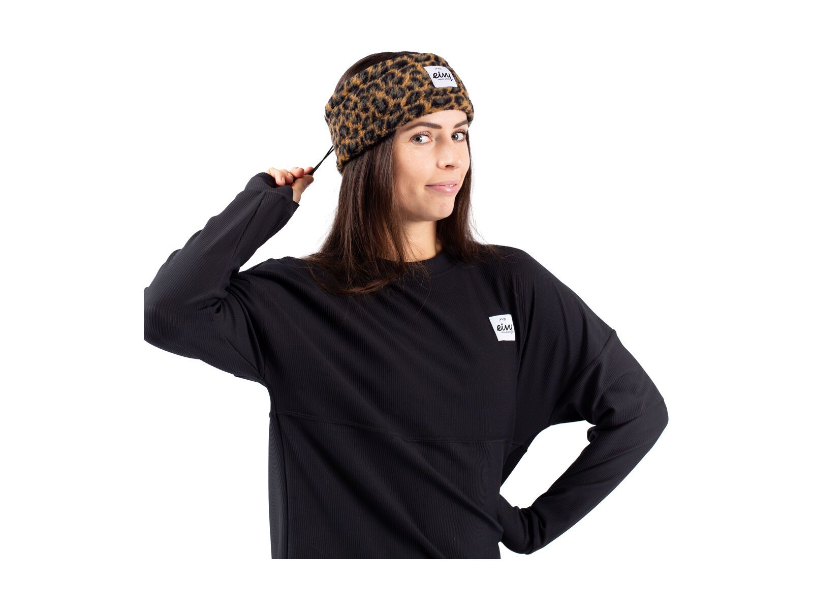 Eivy Throwback Sherpa Headband, leopard - Bild 2