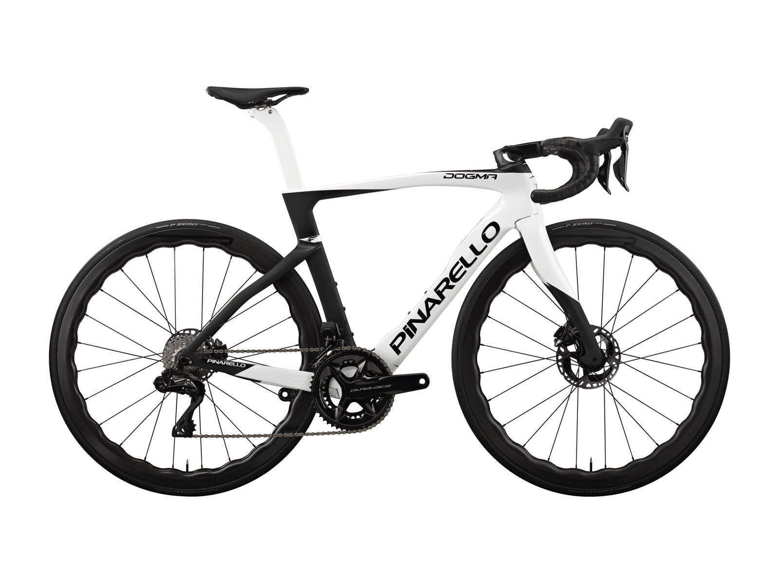 Pinarello Dogma F Dura Ace Di2 2x12 DB Power Meter / Fulcrum Speed Lite 40 DB HG11, summit white - Bild 1