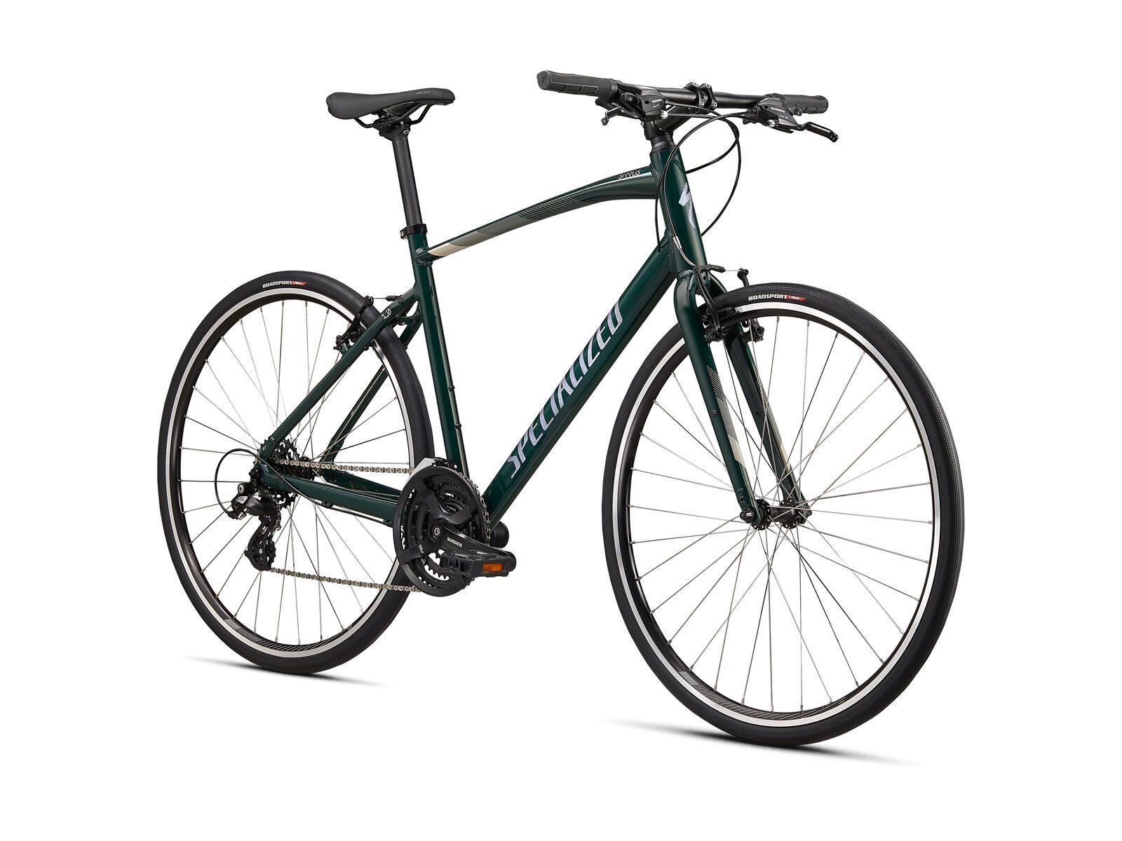 Specialized Sirrus 1.0, gloss forest green/white mountains/satin black reflective - Bild 2