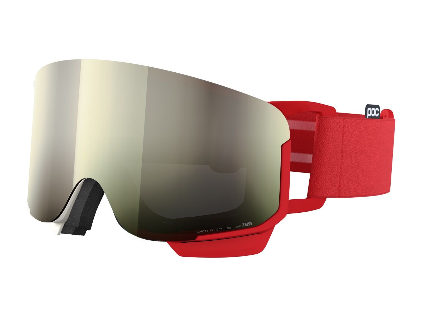 POC Nexal Mid, Clarity Uni. Partly Sunny Ivory / rouge/blanc - Bild 1