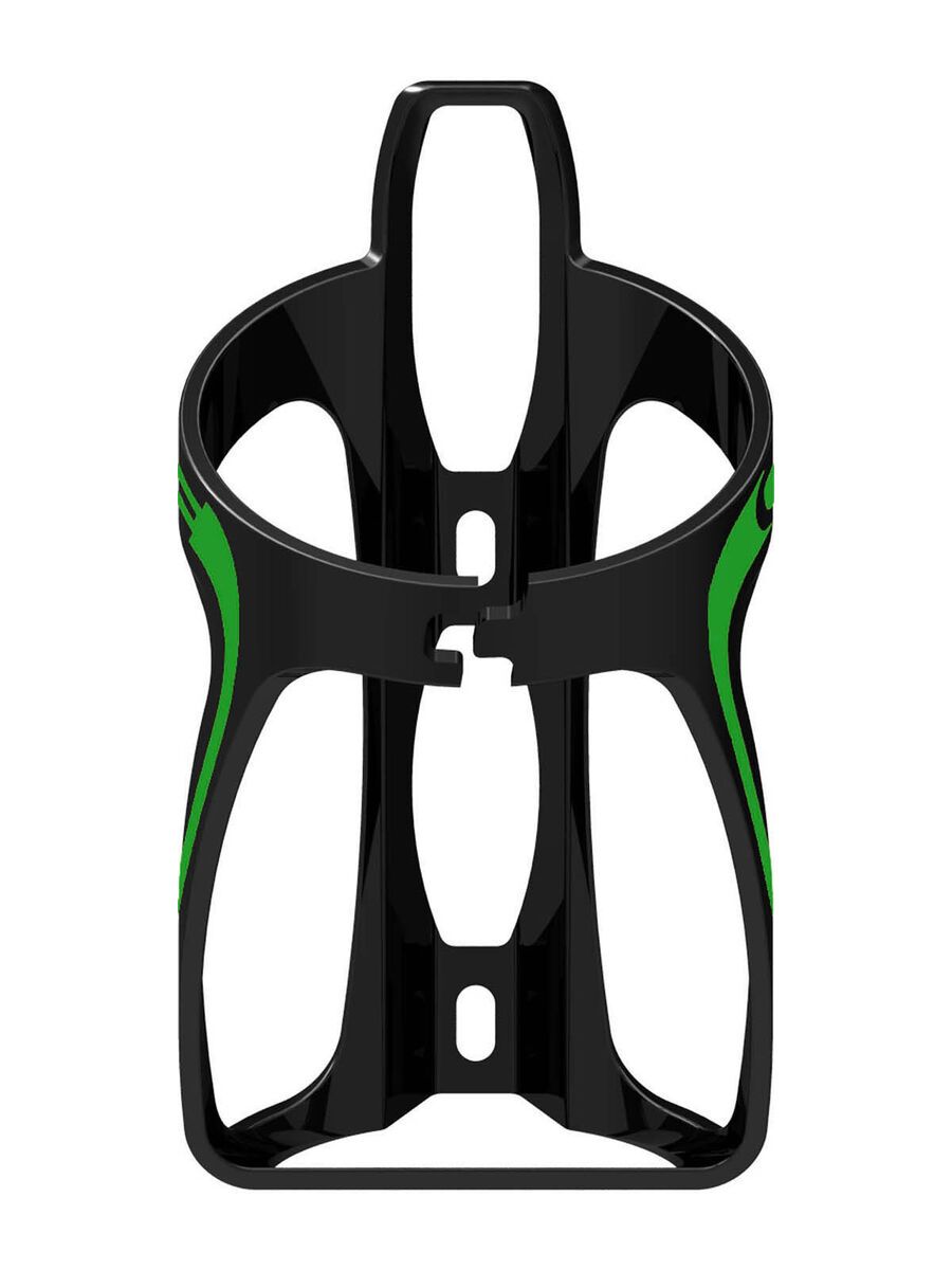 Cube Flaschenhalter HPP, glänzend schwarz/grün - Bild 2