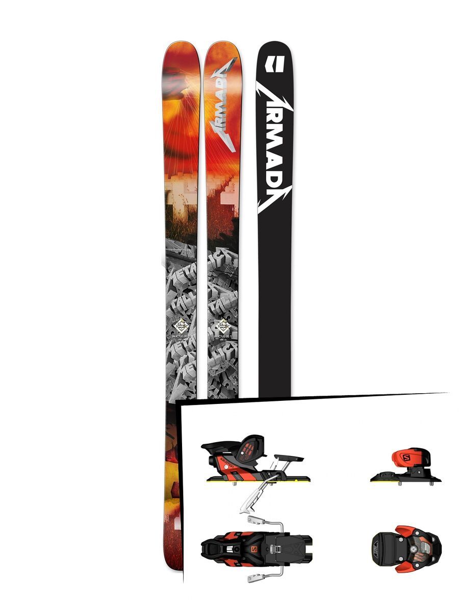 Armada Set: Invictus 95ti Metallica 2016 + Salomon Warden MNC 13 - Bild 1