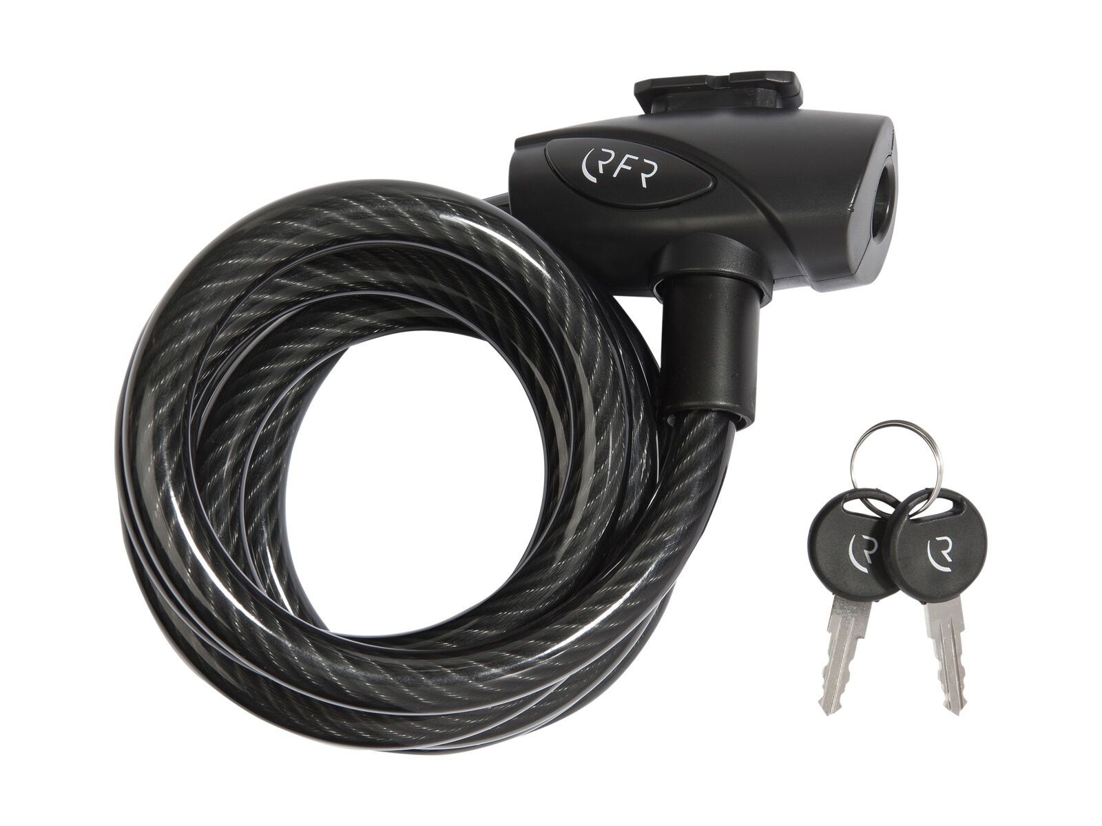 Cube RFR Spiralschloss - 12 x 1.800 mm, black´n´white - Bild 1