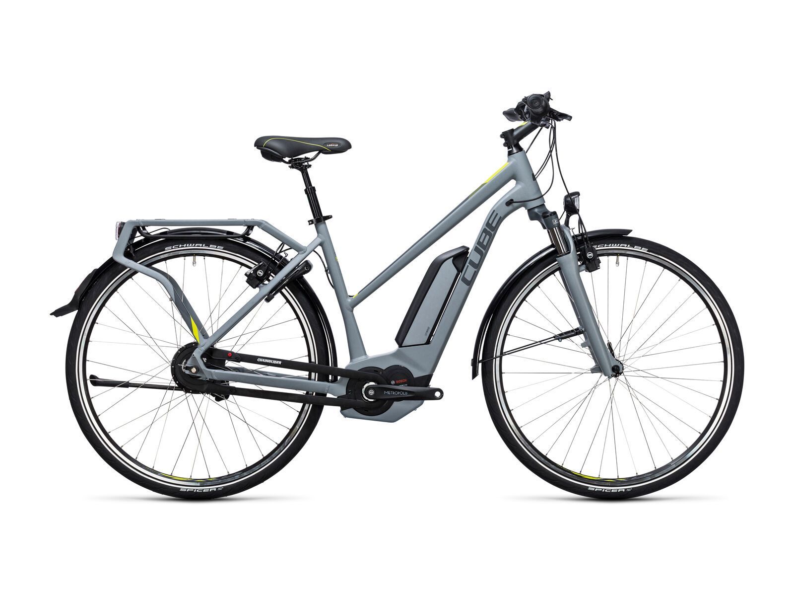 Cube Delhi Hybrid 500 Trapeze, grey´n´lime - Bild 1