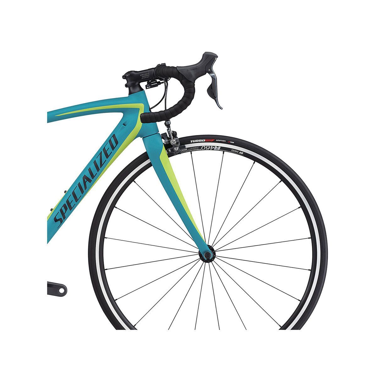 Specialized Amira SL4 Comp Ultegra Di2, satin light turquoise/hyper green/black - Bild 5
