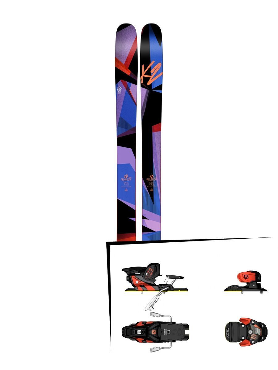 K2 SKI Set: Remedy 102 2016 + Salomon Warden MNC 13 - Bild 1