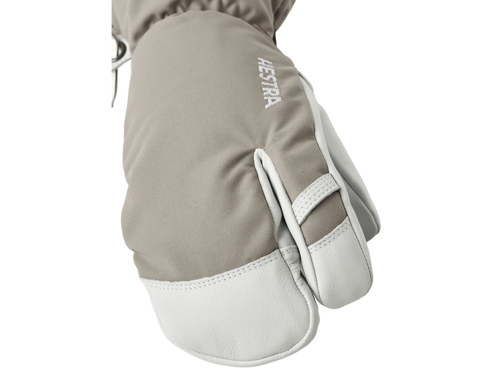 Hestra Army Leather Heli Ski 3 Finger, khaki - Bild 3