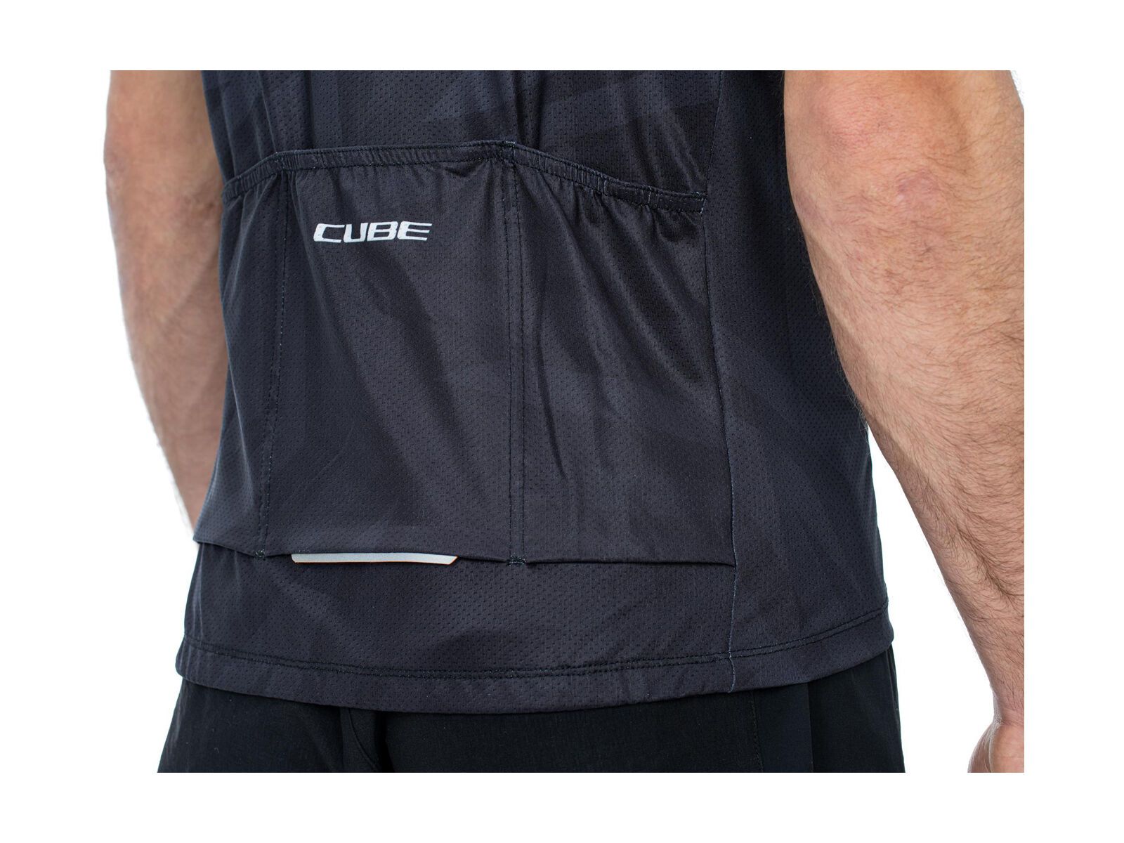 Cube ATX Trikot Full Zip CMPT kurzarm, black´n´grey - Bild 4