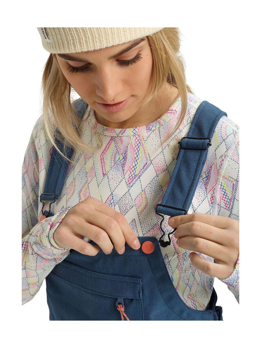 Burton Women's Avalon Bib Stretch Denim, light denim - Bild 5