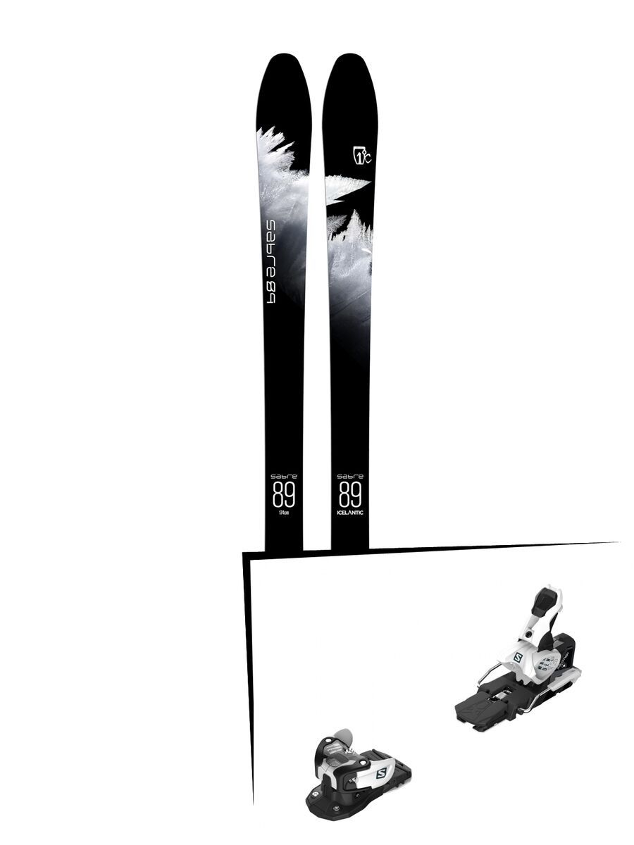 Set: Icelantic Sabre 89 2018 + Salomon Warden MNC 13 white/black - Bild 1