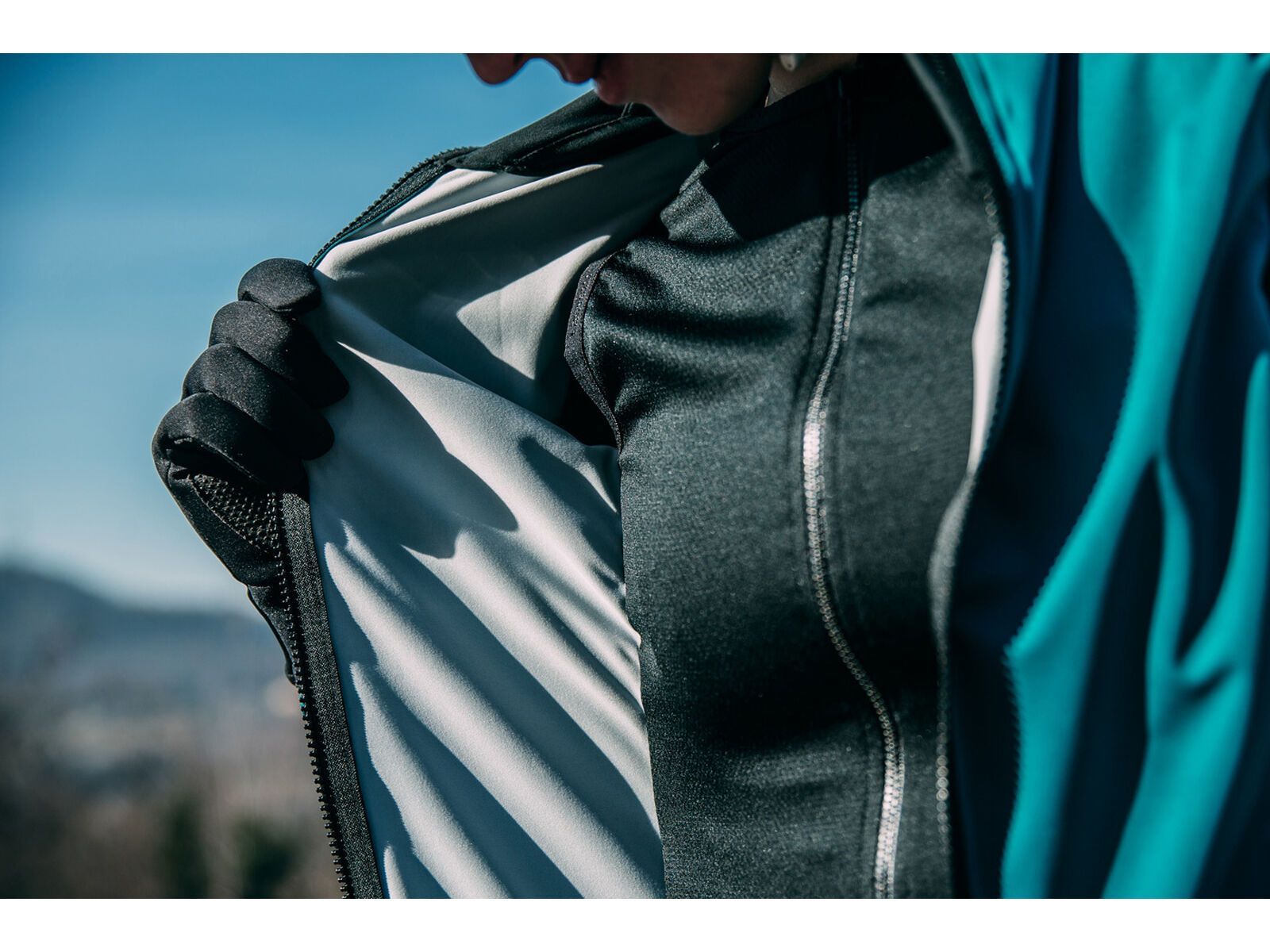 Castelli Alpha RoS 2 W Light Jacket, teal blue/black-fiery red - Bild 17