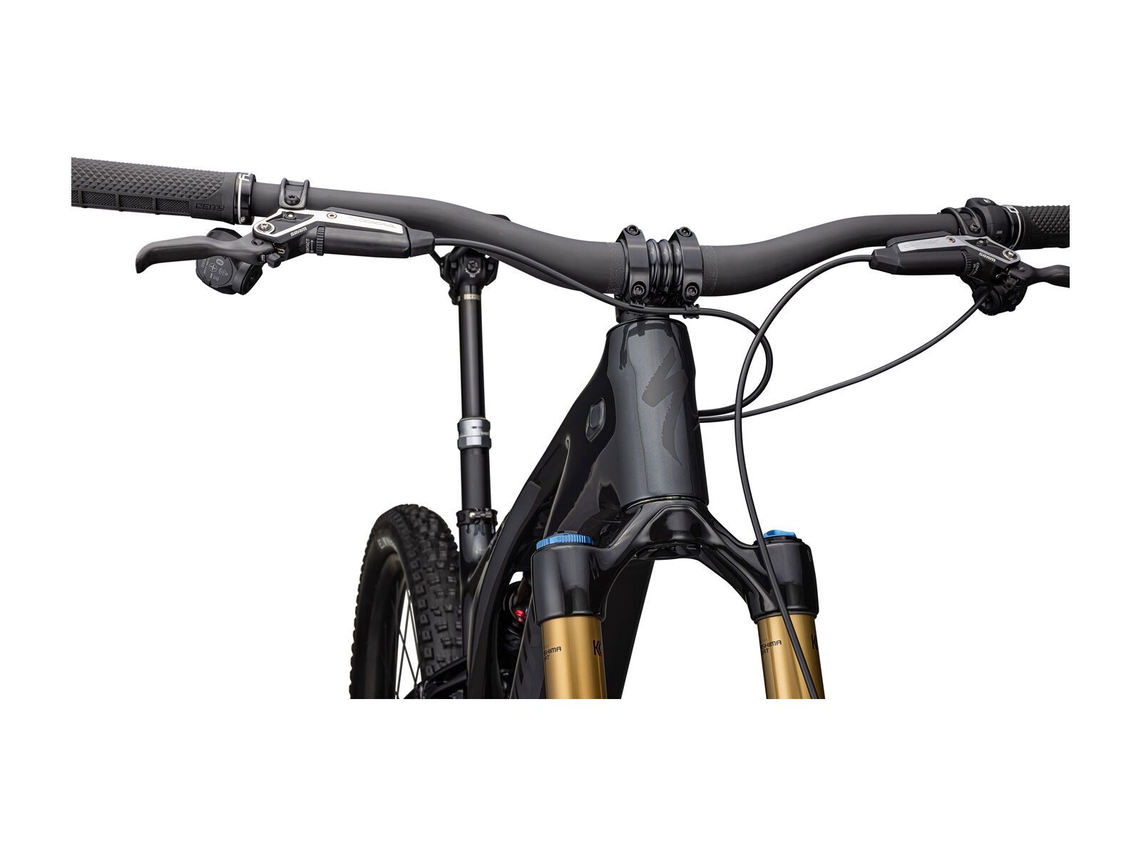 Specialized S-Works Turbo Levo G3 - SRAM XX Eagle Transmission, black liquid metal/black chrome foil - Bild 5