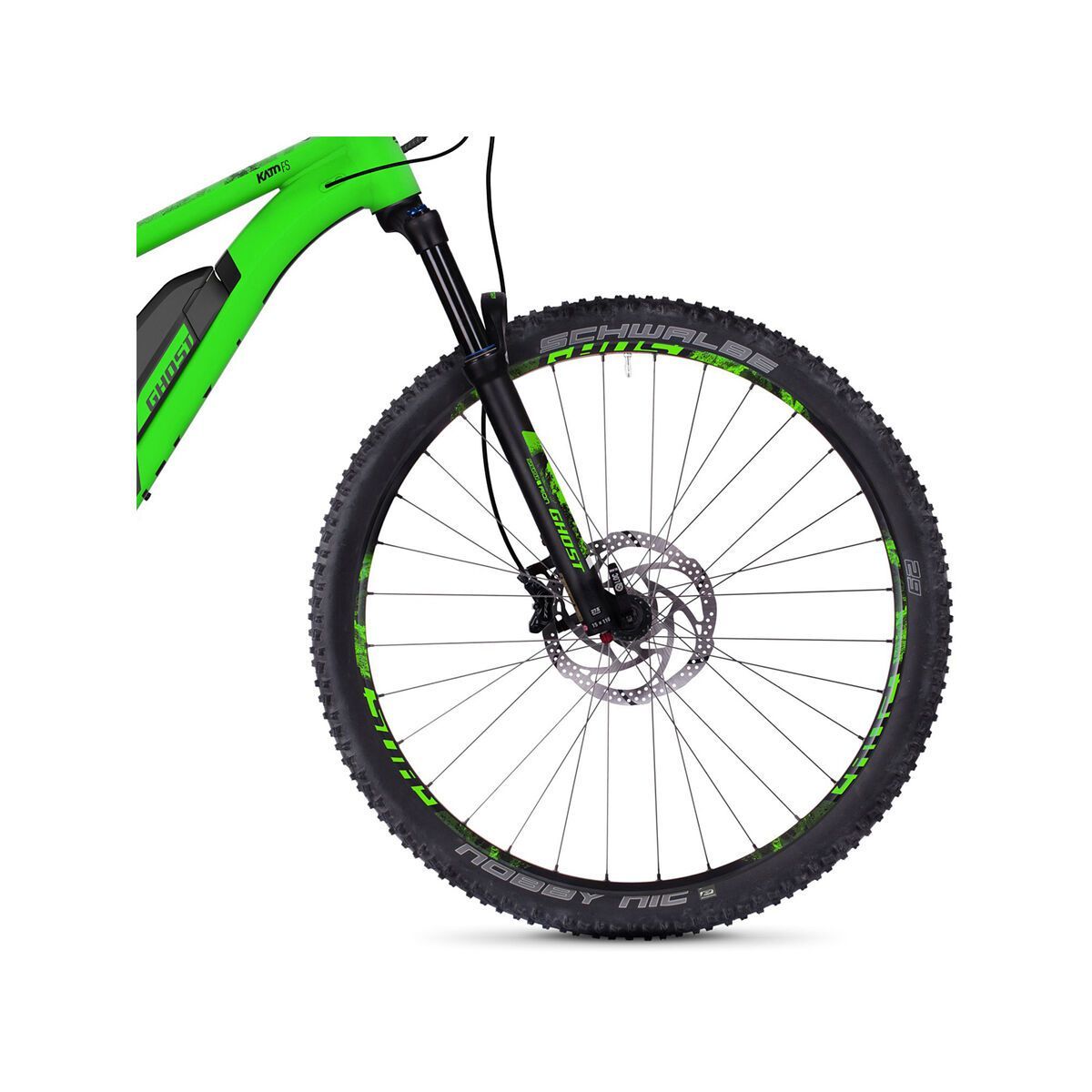 Ghost Hybride Kato FS S4.9 AL, neon green/night black - Bild 2