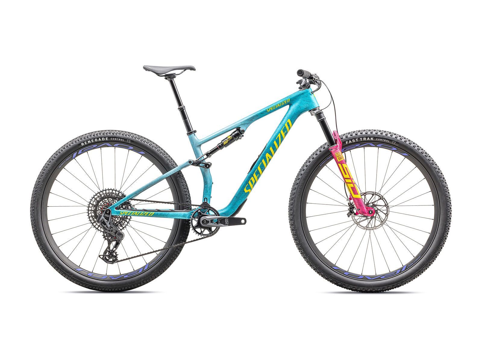 Specialized Epic 8 Pro, lagoon blue/liquid metal/yellow - Bild 1