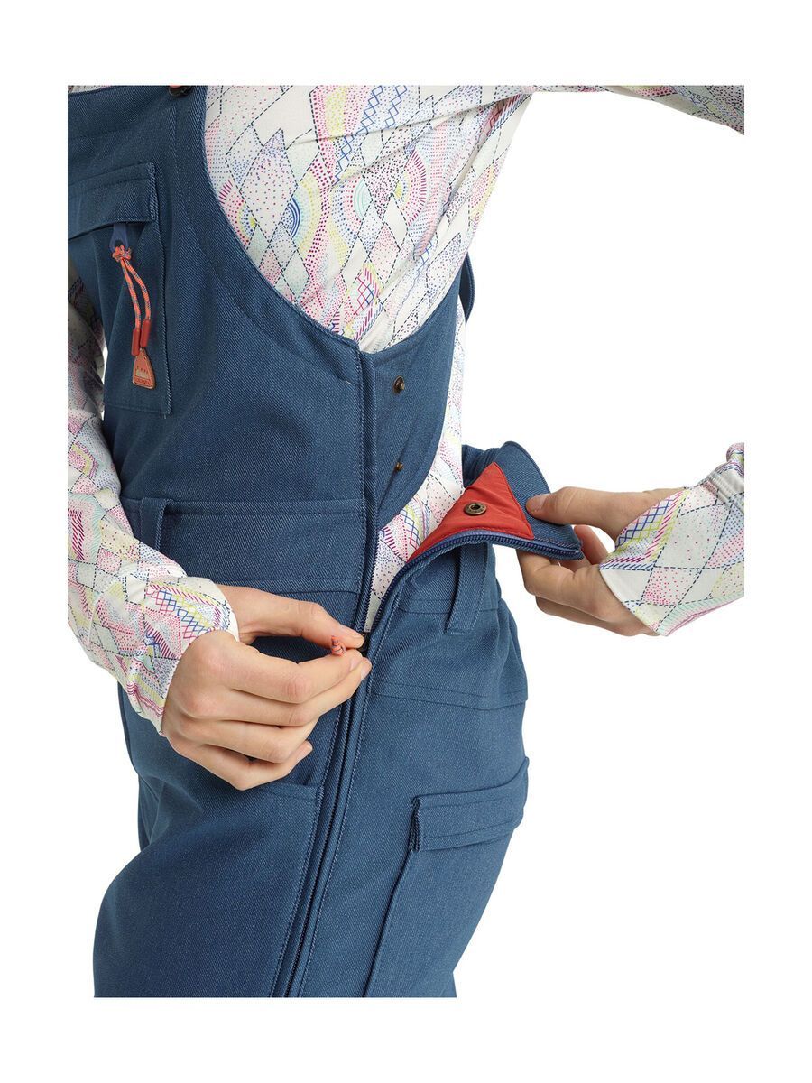 Burton Women's Avalon Bib Stretch Denim, light denim - Bild 6