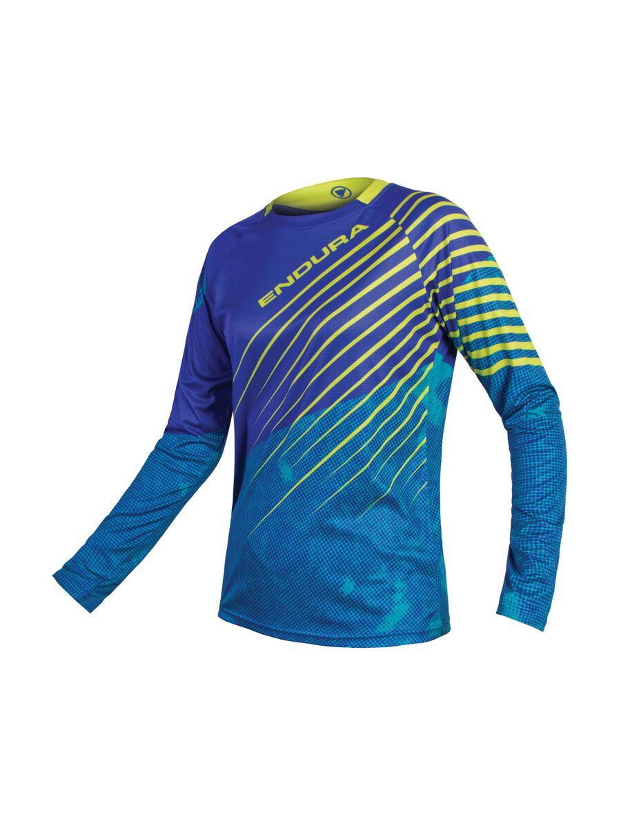 Endura Wms MT500 Print L/S Trikot, kobaltblau - Bild 1